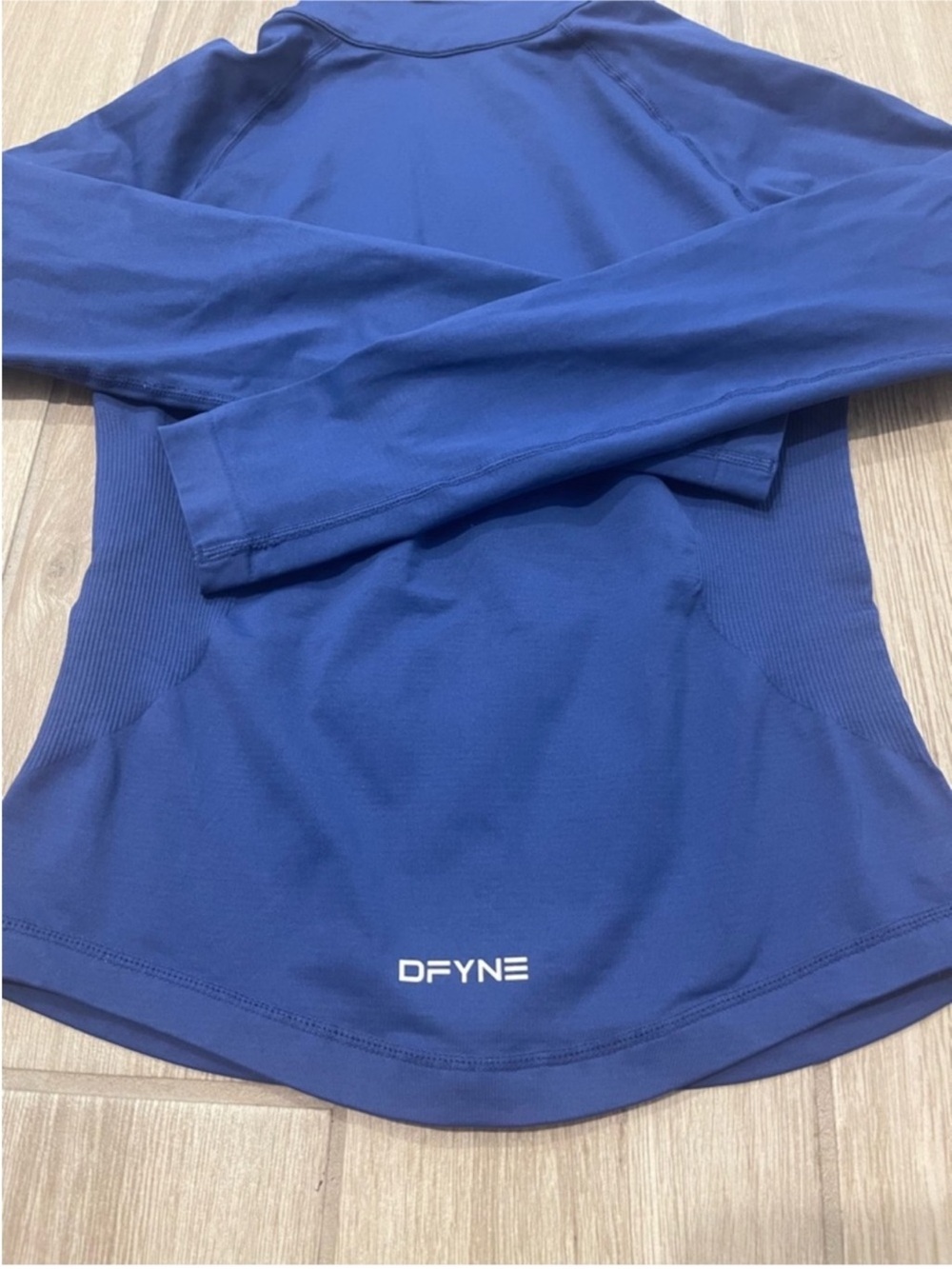 DFYNE Zippy Full Zip Longline Seamless Jacket Enchanted Blue Sz S - Picture 7 of 14